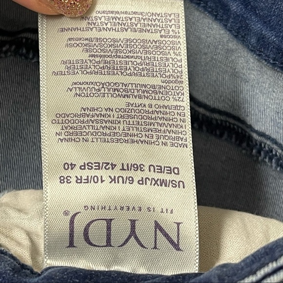 Nydj Marilyn Straight Ankle Jeans 6 - Picture 7 of 8